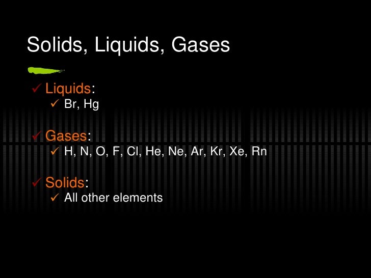 periodic table r08 liquid soild