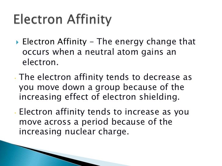 Periodic trends