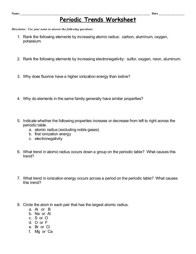 table atomic periodic radius trends worksheet periódicas Tendencias table atomic periodic radius trends worksheet periódicas Tendencias
