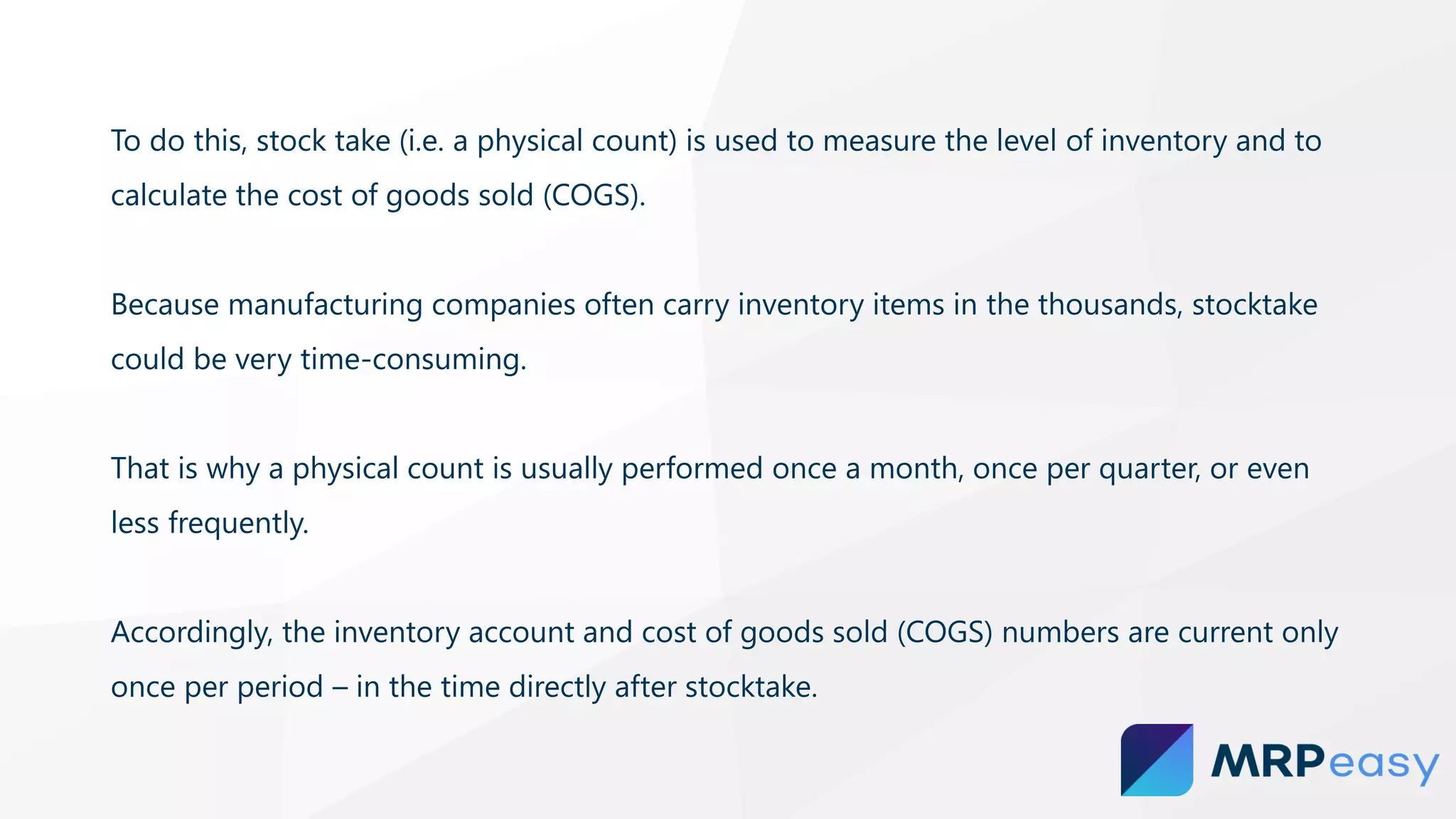 Periodic vs. perpetual inventory system in modern manufacturing | PDF