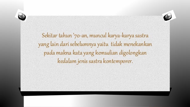 Periodisasi sastra indonesia