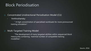 Strength and Conditioning - Periodisation | PPTX