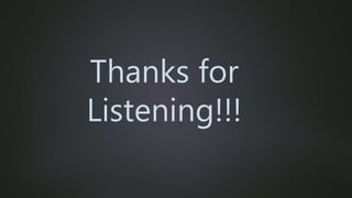 Thanks for
Listening!!!
 
