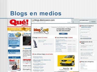 Blogs en medios 