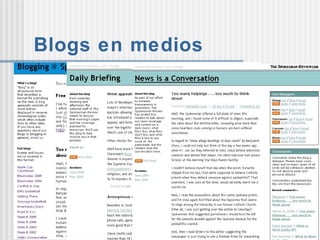 Blogs en medios 