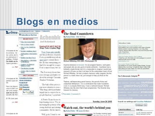Blogs en medios 