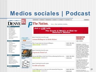 Medios sociales | Podcast  