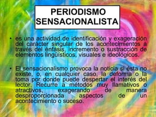 Periodismo Sensacional | PPT