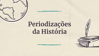 Periodizações
da História
 