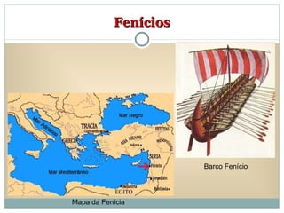 Fenícios Barco Fenício Mapa da Fenícia 