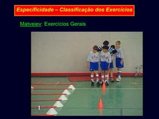 Especificidade – Classificação dos Exercícios
Matveiev: Exercícios Gerais

 