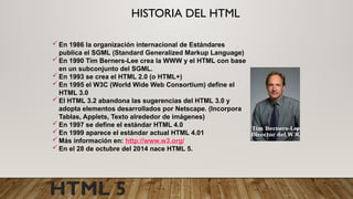 HTML, CSS creacion de pagina web con estilo | PPTX