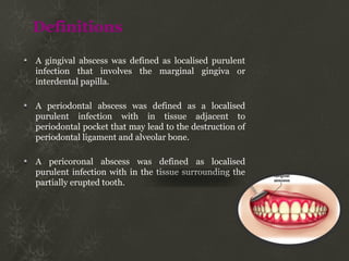 Eruption Abscess Periodontal abscess.pptx gum disease wareness | PPTX