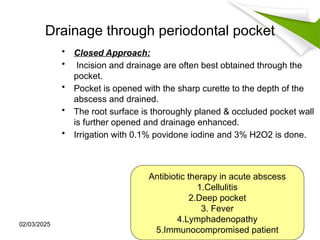 periodontal abscess etiology pathogenesis | PPTX