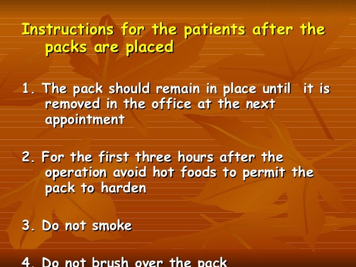 periodontal dressing
