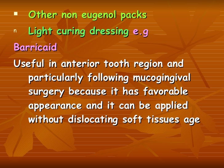 periodontal dressing