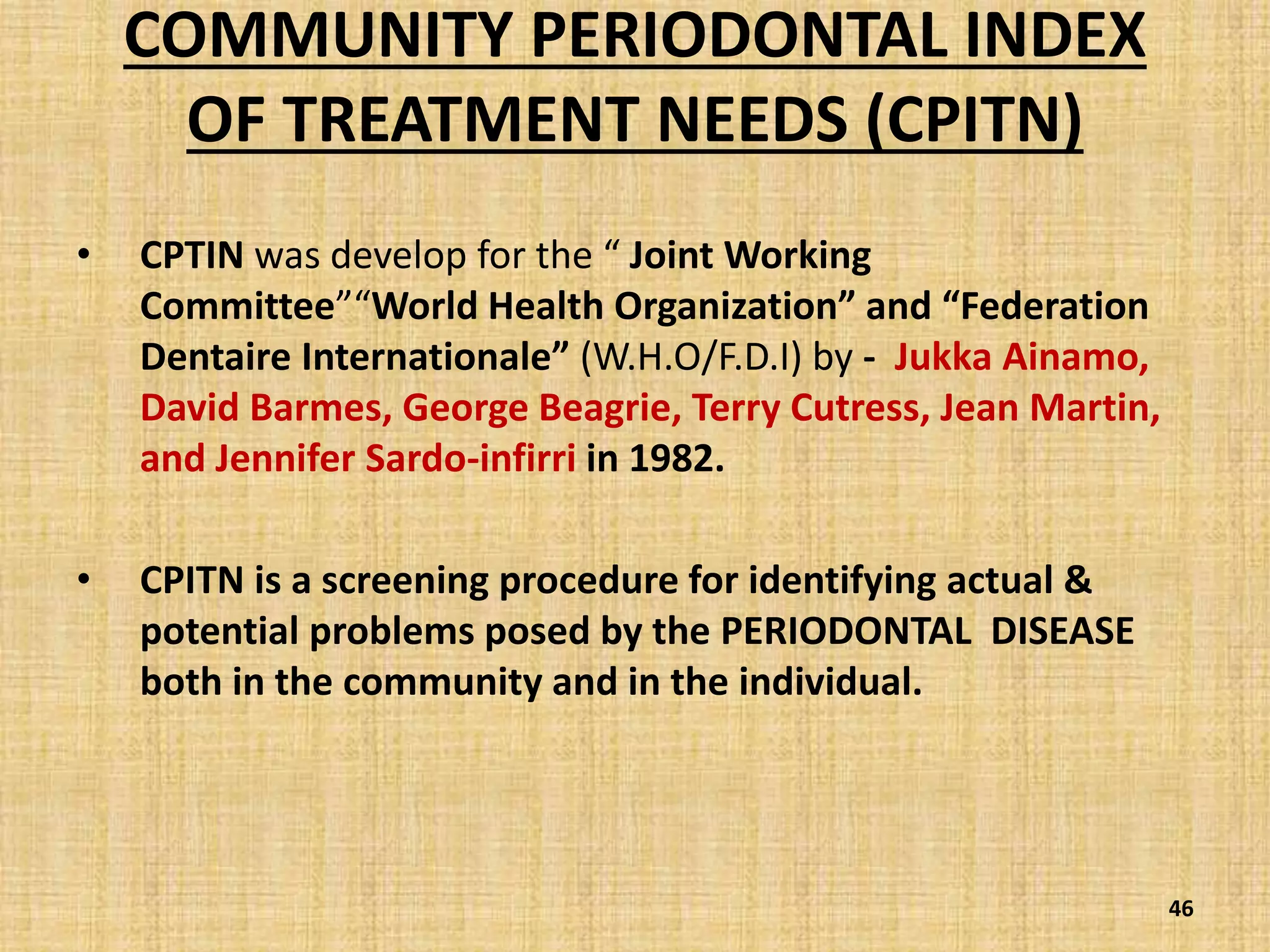 Periodontal Indices by Dr. Neelam Das .pptx