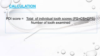 Periodontal indices final | PPTX
