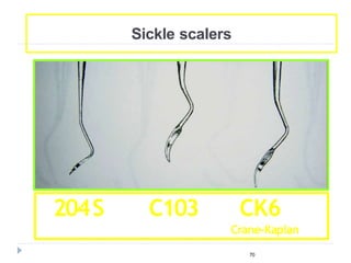 70
204S C103 CK6
Crane-Kaplan
Sickle scalers
 