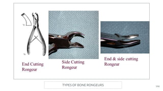 TYPES OF BONE RONGEURS 146
 