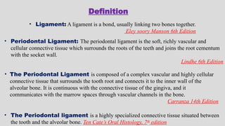 Comprehensive Overview of the Periodontal Ligament: Structure ...