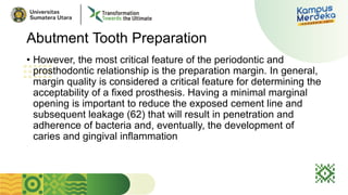 Marginal Opening Periodontal Pre-Treatment for Prosthodontics.pptx
