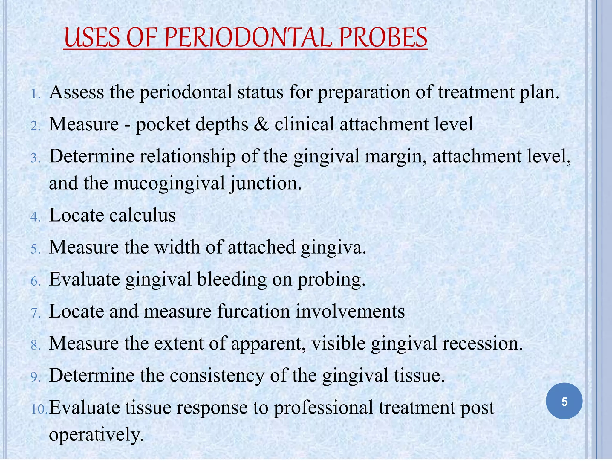 Periodontal Probes | PDF