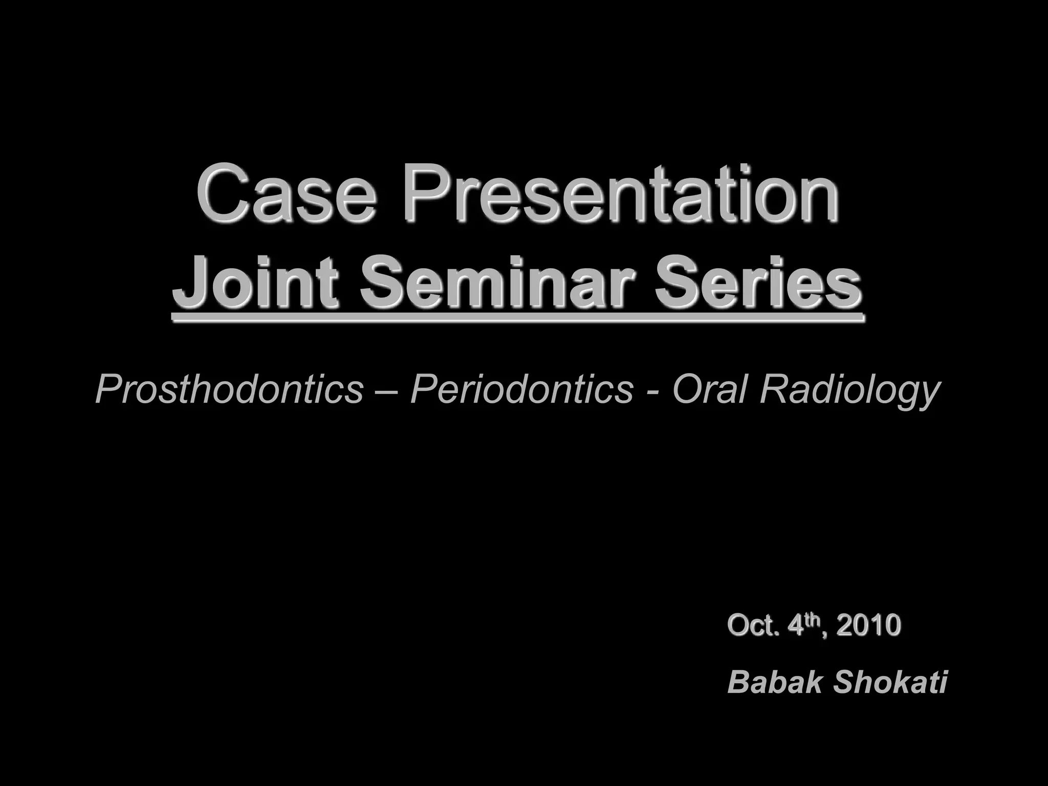 Periodontal prognosis and prosthetic treatment planing PPTX Dental