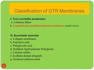 Resorbable Filter Periodontal regeneration | PPTX