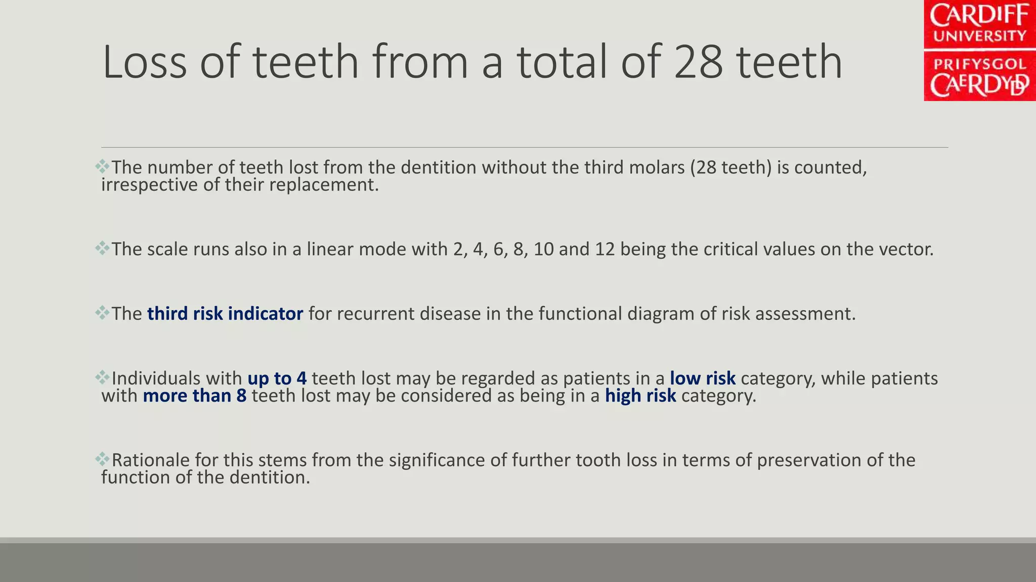 Periodontal risk &amp; making risk assessment | PPTX