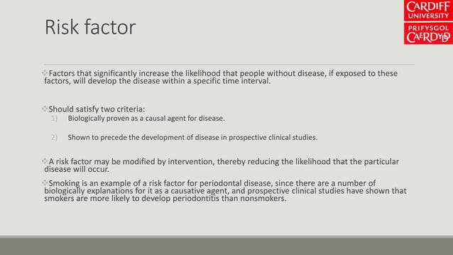 Periodontal risk & making risk assessment | PPTX