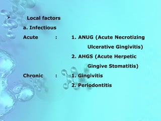 Periodontic GINGIVAL BLEEDING.pptxjsjsjsjj | PPTX