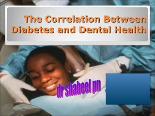 The Correlation Between Diabetes and Dental Health dr shabeel pn 