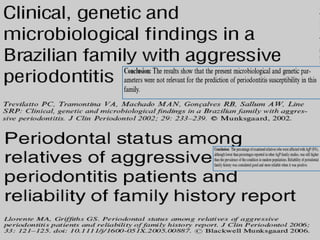 Aggressive Periodontitis