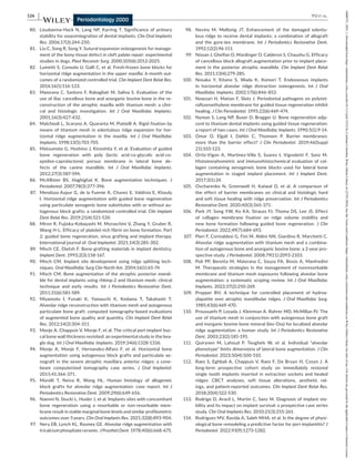 Periodontology 2000 - 2023 - Yu - Simultaneous or staged lateral ridge ...