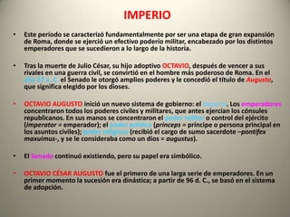 Periodos de la historia de Roma | PPTX
