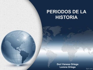 PERIODOS DE LA
   HISTORIA




   Dori Vanesa Ortega
     Lorena Ortega
 