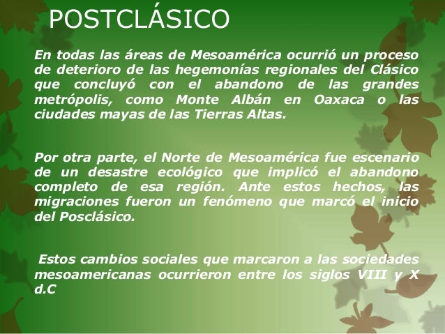Periodos mesoamerica