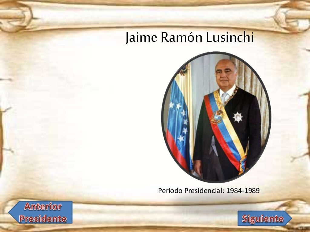 Presidentes de Venezuela desde 1958