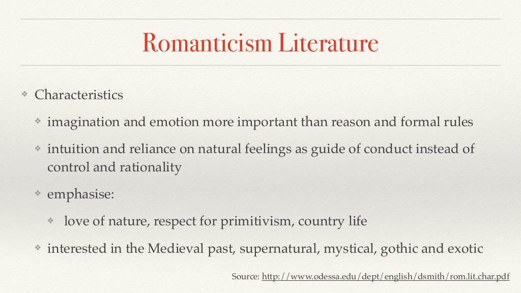 Periods In Literature Periods In Literature