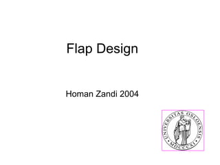 Flap Design
Homan Zandi 2004
 