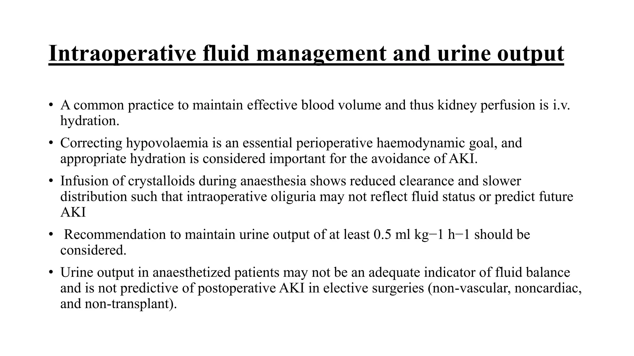 perioperative Acute kidney I presentation | PPTX
