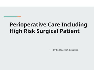 High Risk Surgery Pdf Comprehensive Perioperative Care and Management of High-Risk Surgical ...