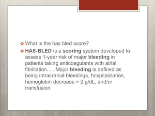 Perioperative anticoagulation latest presentation | PPTX