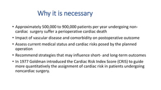 Perioperative cardiovascular assessment of patients undergoing ...