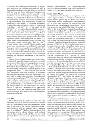 Perioperative crystalloid and colloid fluid management in children ...