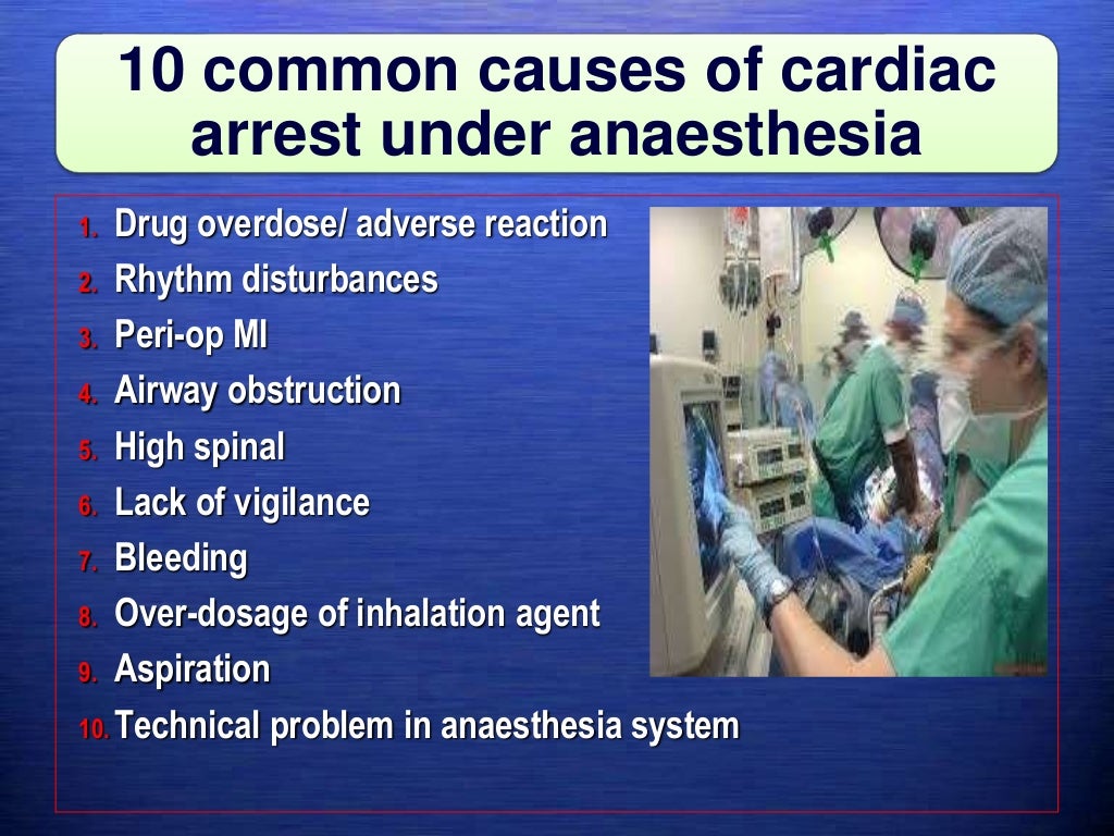Perioperative death/safe anesthesia practice
