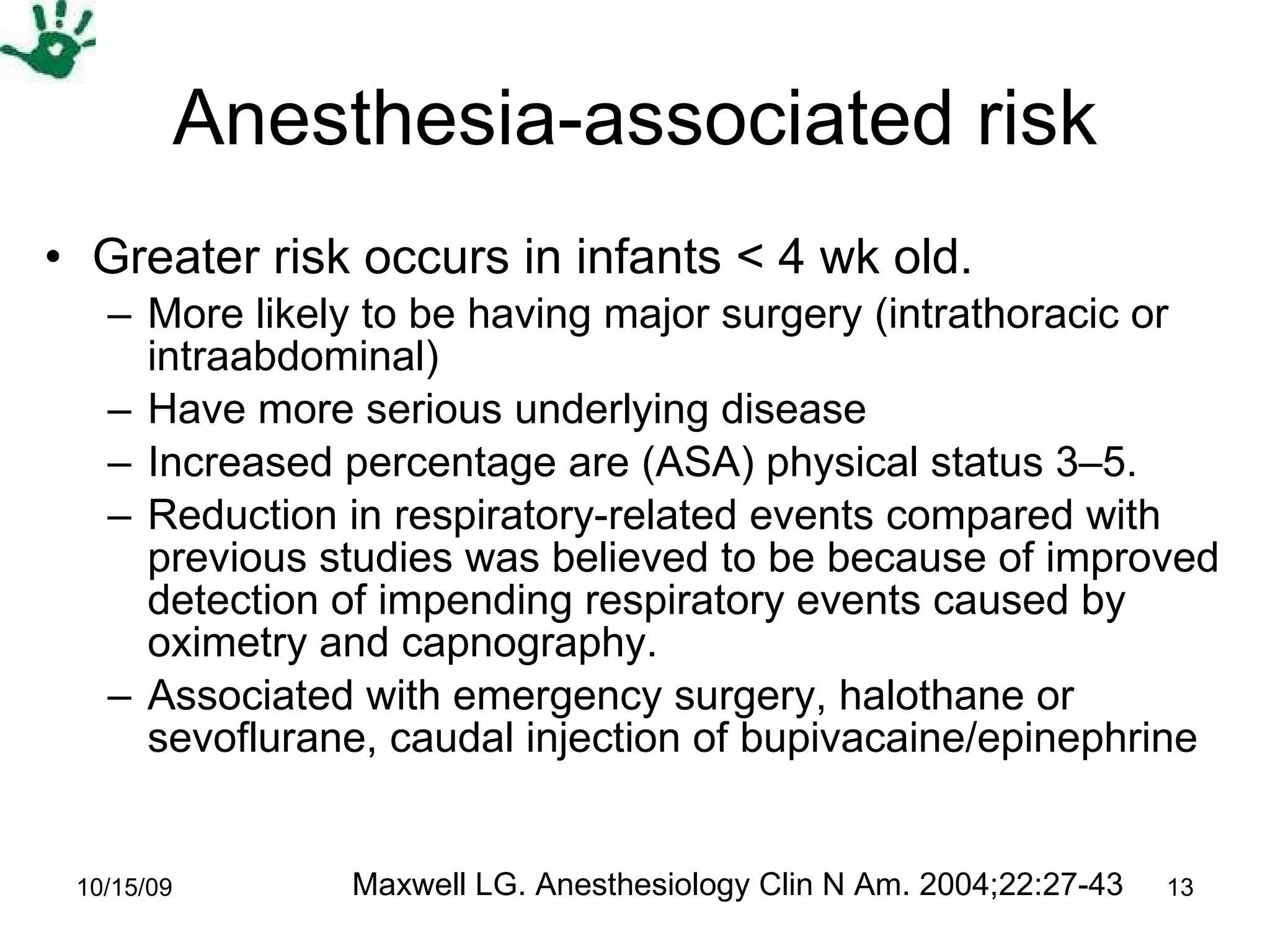Anesthesia Levels Risk Perioperative Evaluation and Treatment In Pediatrics | PPT