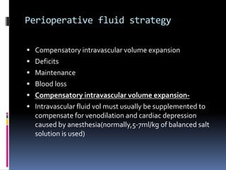 Perioperative fluid management | PPTX