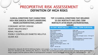 Perioperative Risks Perioperative Care in surgical patients | PPTX